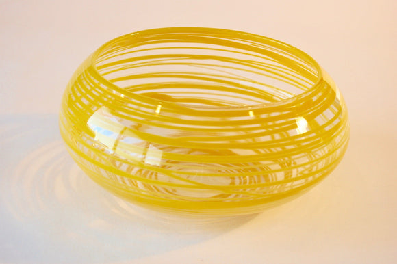 Yellow Striped Bowl