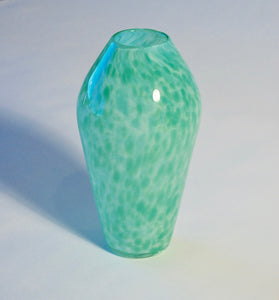 Mottled Light Green Conical Vase