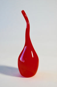 Red Snake Neck Vase