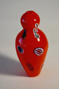 Orange Millefiore Father Vase