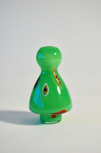 Green Millefiore Daughter Vase