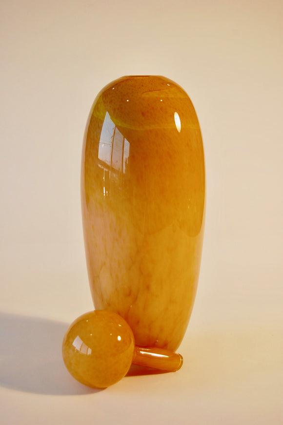 Desert Sand Torpedo Vase with Stopper