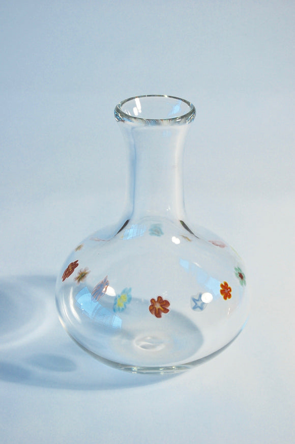 Clear and Millefiore Decanter