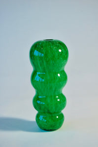 Mattled Green Short Waisted Vase