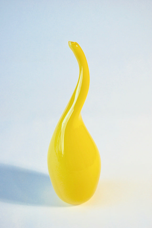 Yellow Snake Neck Vase