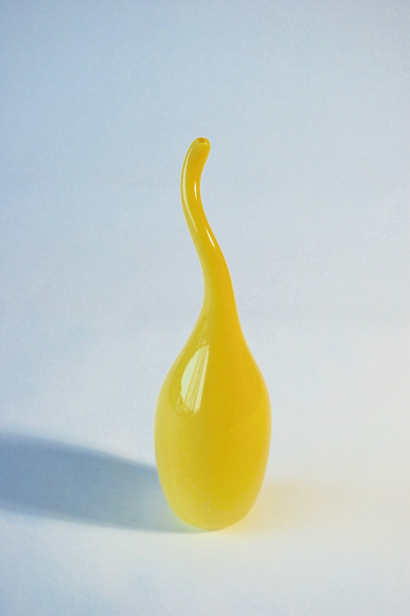 Yellow Snake Neck Vase