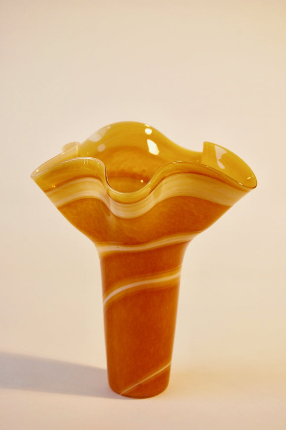Desert Sandstorm Hankerchief Top Vase
