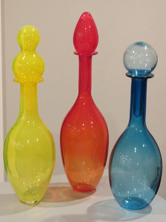 Yellow/Red/Blue Apothecary Vase Set #1