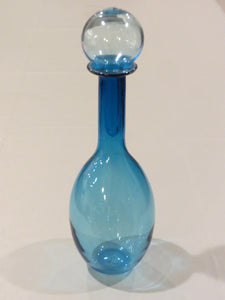 Blue Apothecary Vase with Stopper
