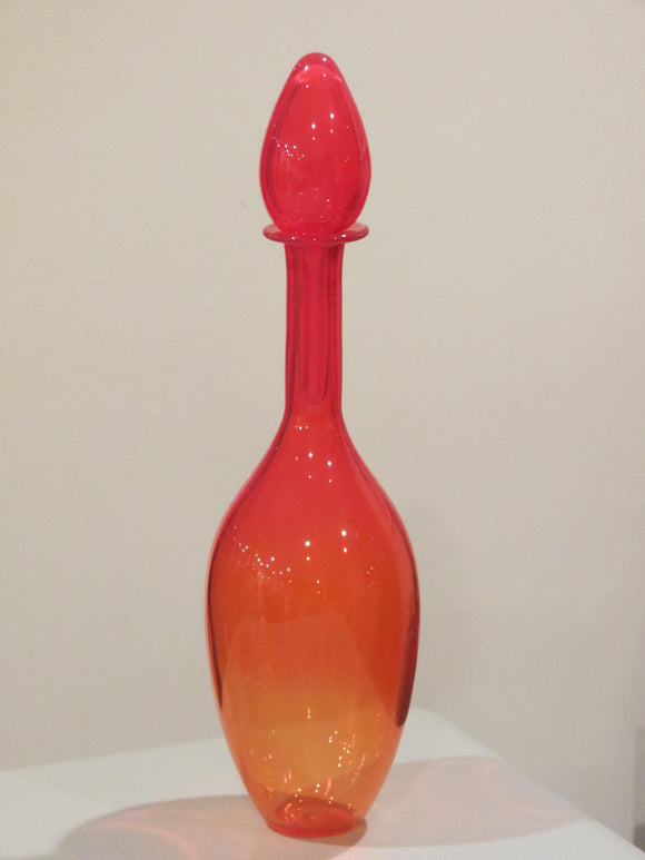 Red Apothecary Vase with Stopper