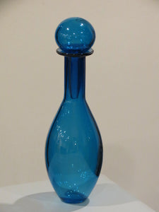 Blue Apothecary Vase with Stopper