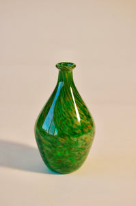 Mottled Emerald Green Vase