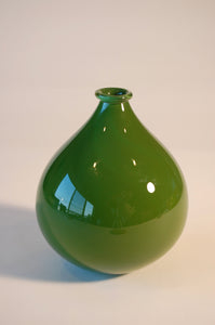 British Racing Green Bulb Vase