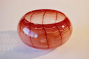 Red Striped Bowl