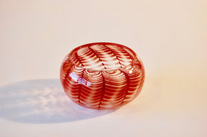 Red Striped Bowl